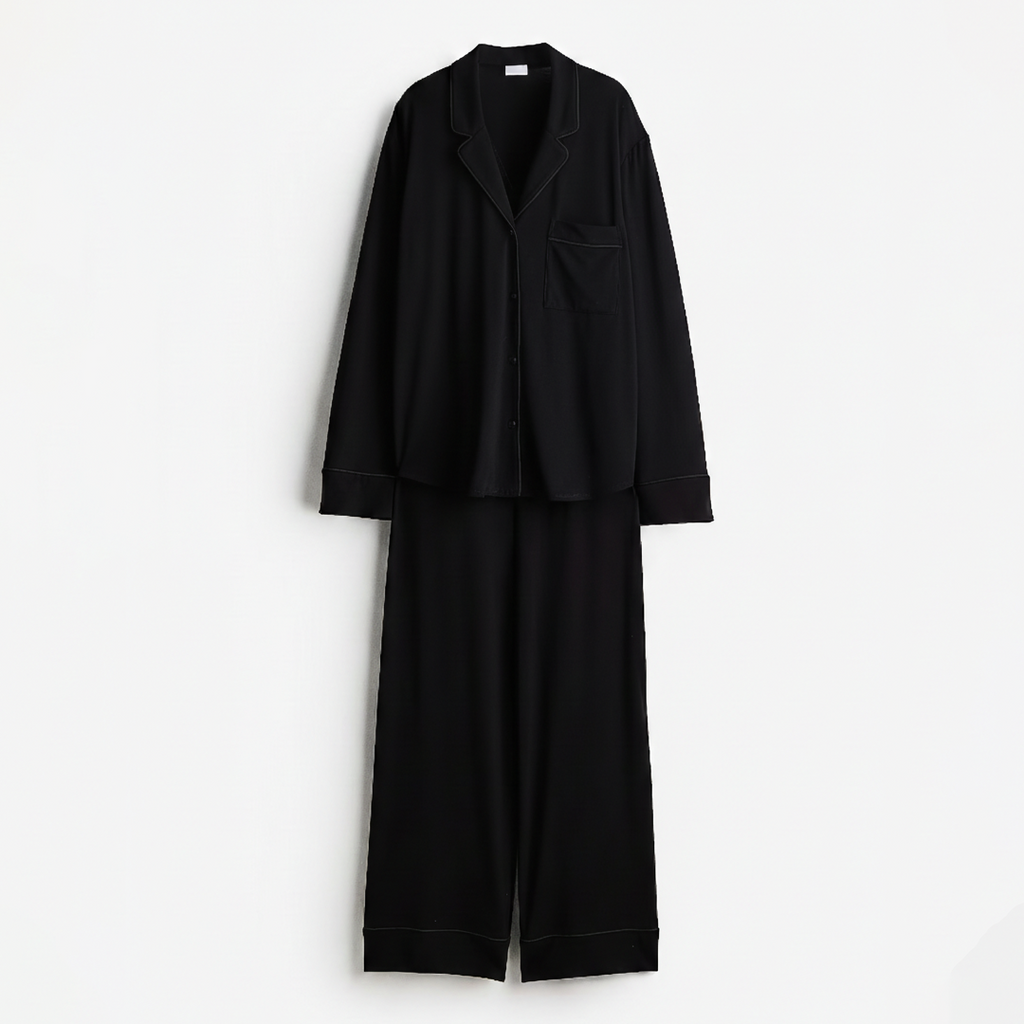 Bloom Pajama Set - Black