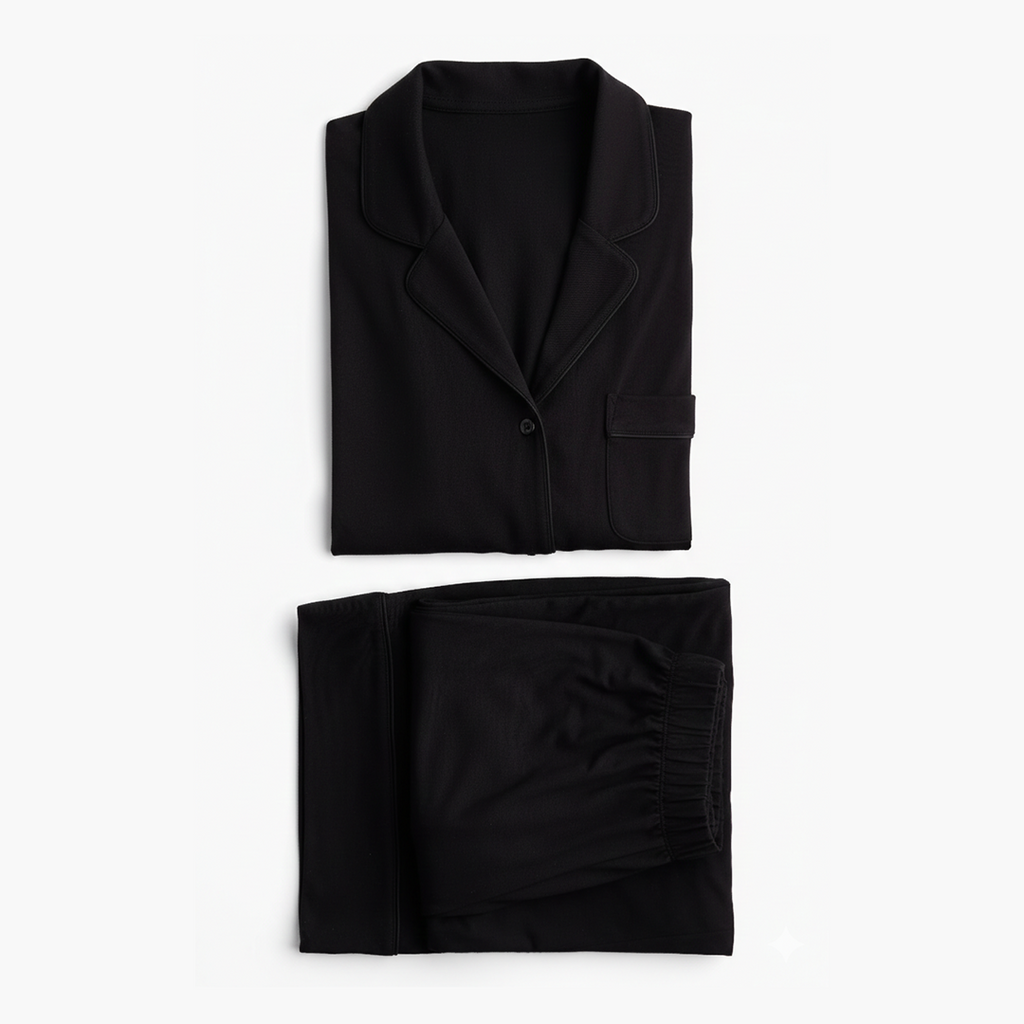 Bloom Pajama Set - Black
