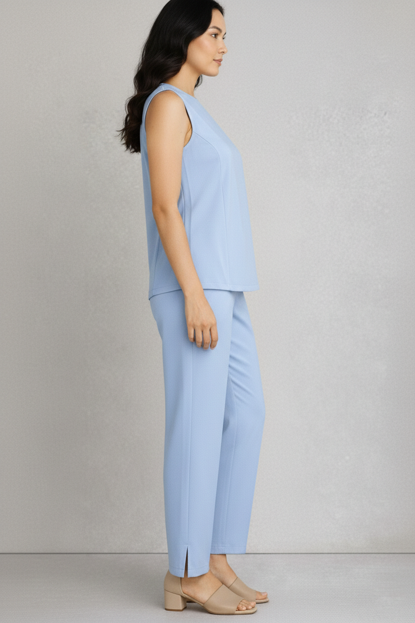 Luna Pajama Set - Light Blue