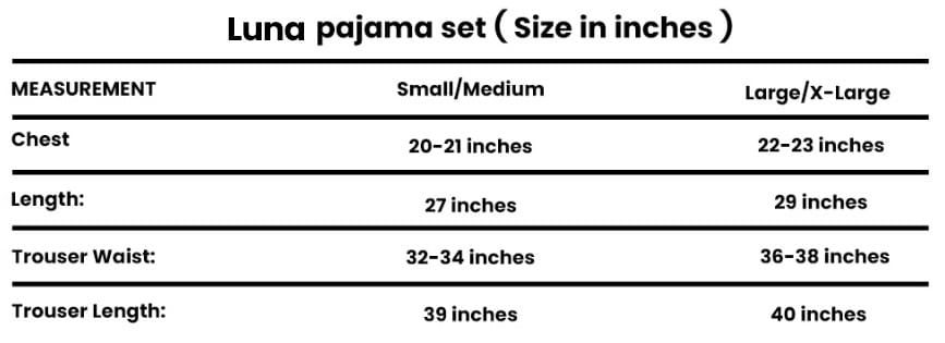 Luna Pajama Set - Light Blue