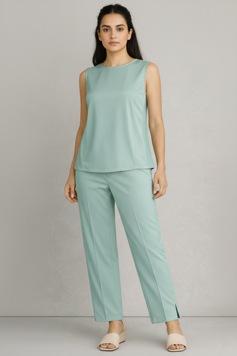 Luna Pajama Set - Mint Green