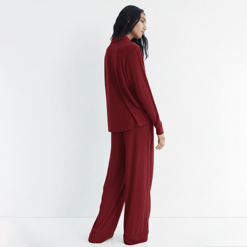 Bloom Pajama Set - Deep Red