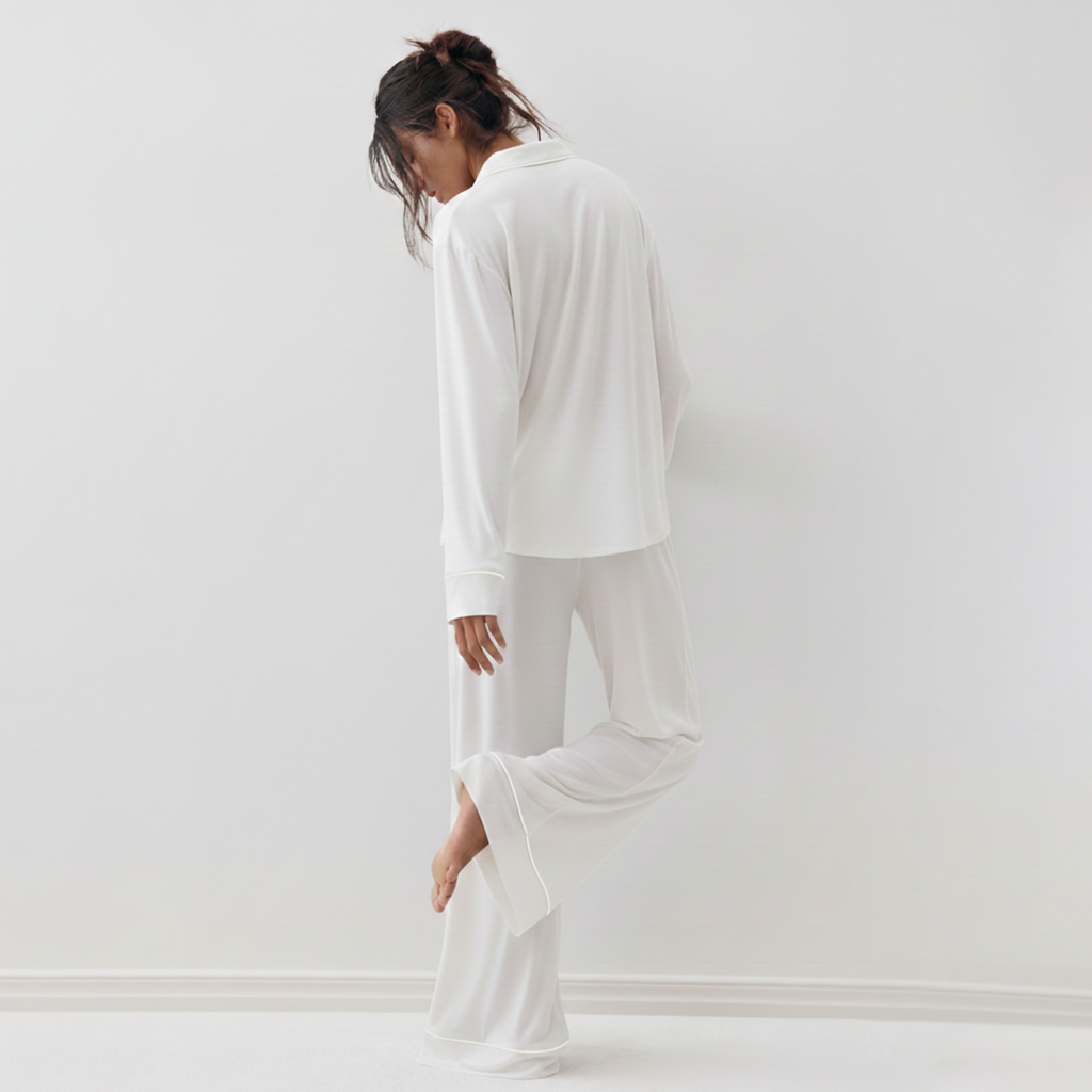 Bloom Pajama Set - White