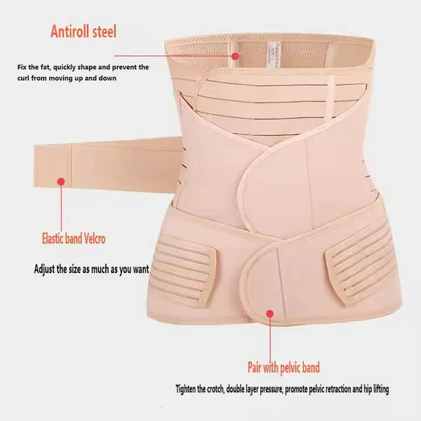 3 in 1 Postpartum Belt Body Shaper Belt for Women for After Birth Postnatal C-section